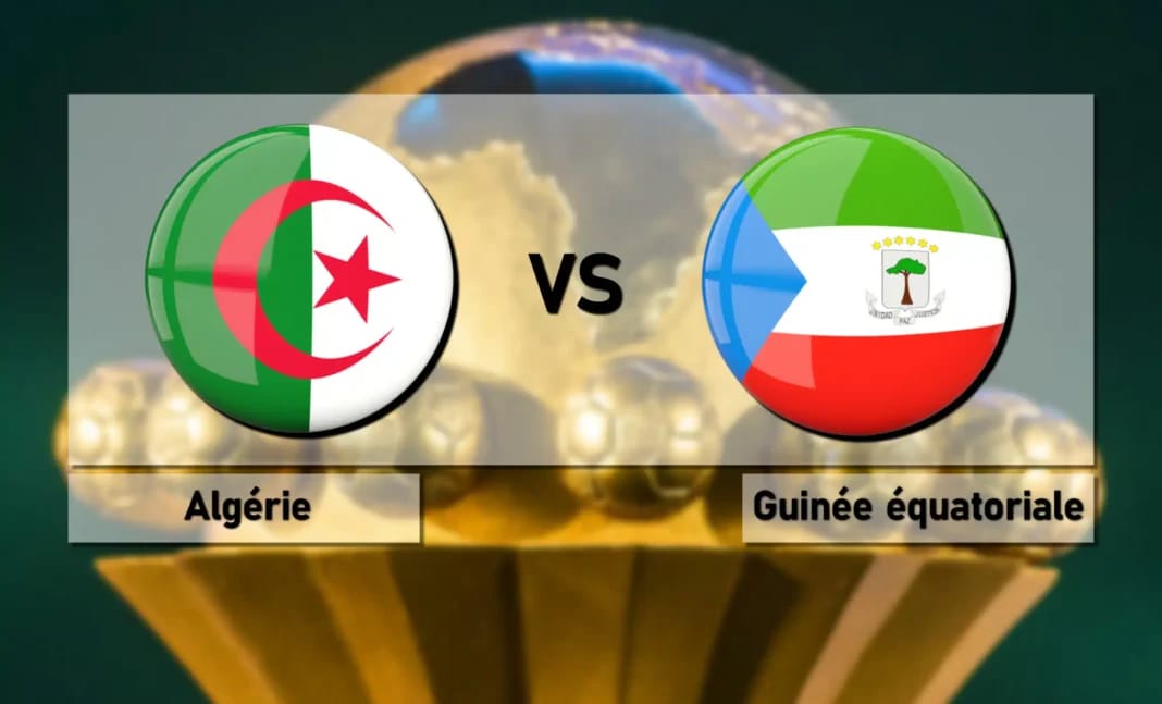 CAN-2025 Algérie vs Guinée équatoriale : La grosse nouvelle avant le coup d’envoi (14h) ! Logo des équipes Algérie et Guinée Équatoriale pour la CAN 2025.