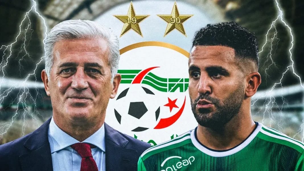 Réunion entre Riyad Mahrez et Petkovic : dernier tournant pour un retour en équipe nationale Riyad Mahrez et Petkovic lors d'une réunion importante.