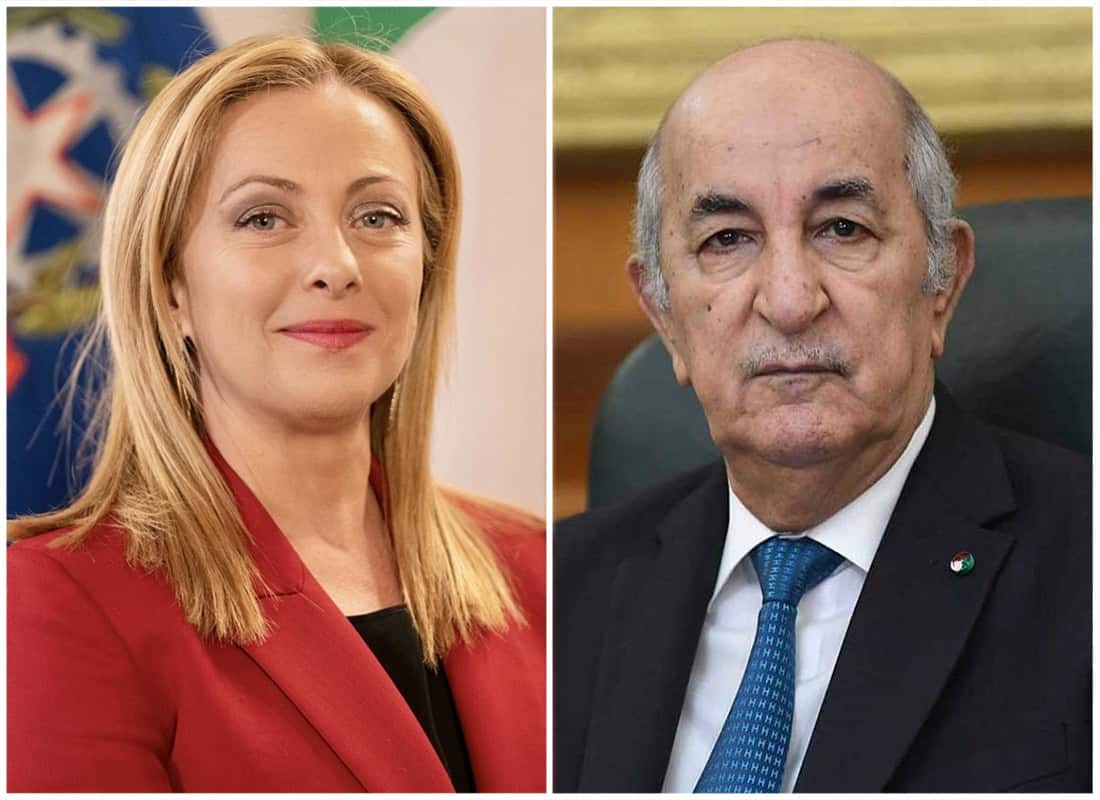 Deux dirigeants politiques lors d'une réunion diplomatique importante.