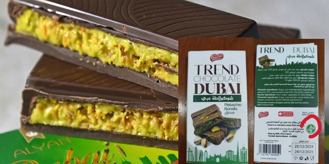 Algérie : Retrait d’une variété de chocolat Dubaï, les raisons