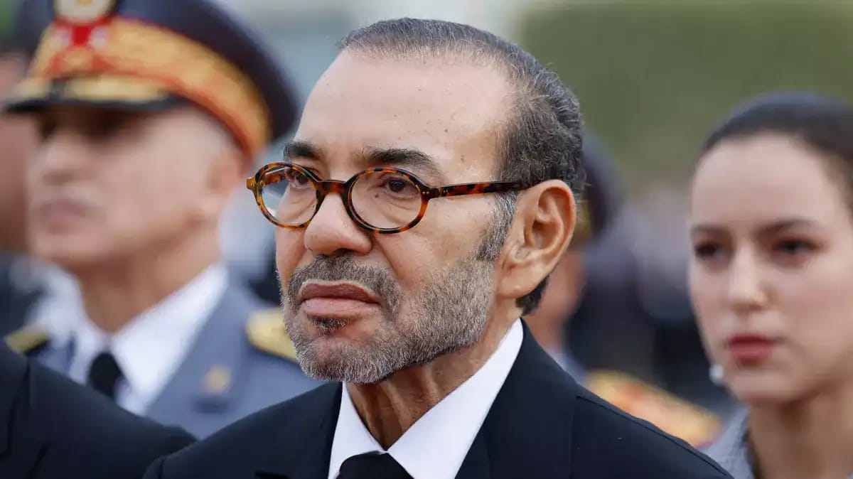 Mohammed VI, roi du Maroc, lors d'une cérémonie officielle.