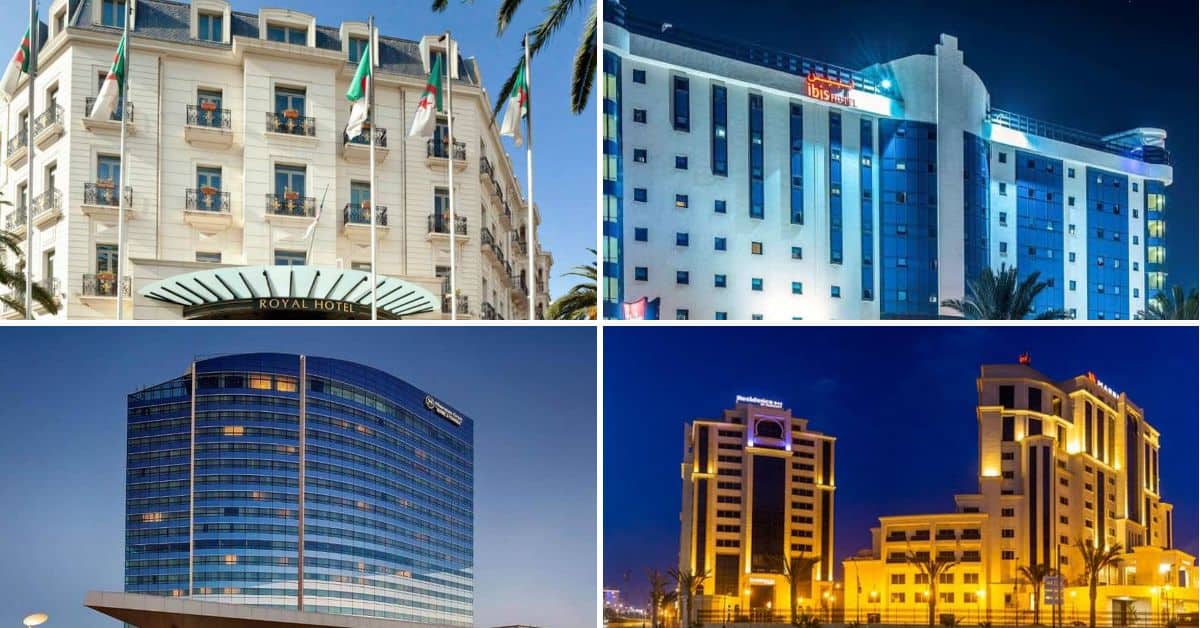 Hôtels modernes en Algérie avec architecture impressionnante.