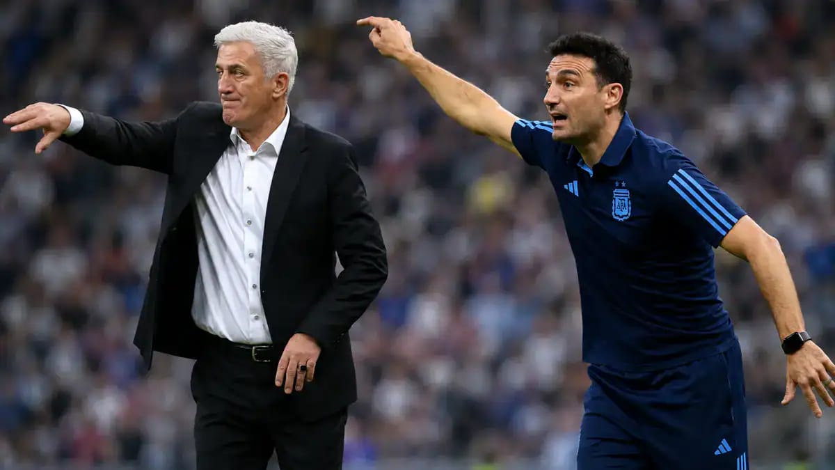 Petkovic et Scaloni en duel lors d'un match du Mondial 2026.