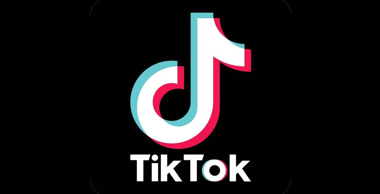 Logo TikTok, symbole de la plateforme de vidéos courtes populaire en Algérie.