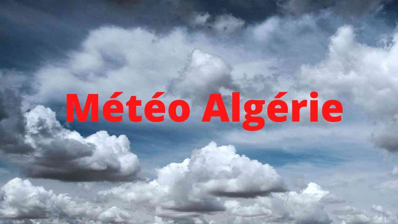 Ciel ensoleillé avec nuages pour la météo en Algérie.