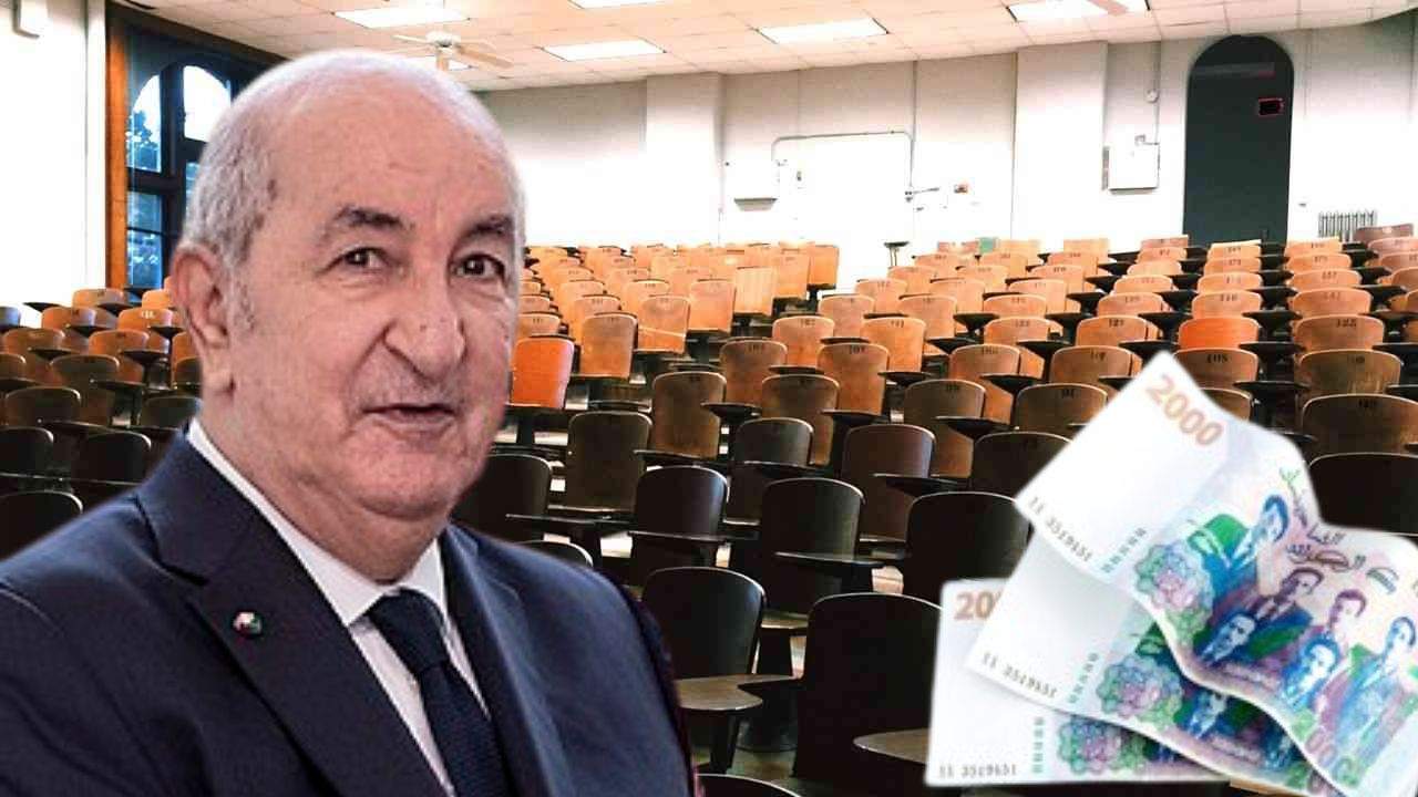 Abdelmadjid Tebboune dit à l'augmentation des bouses universitaires