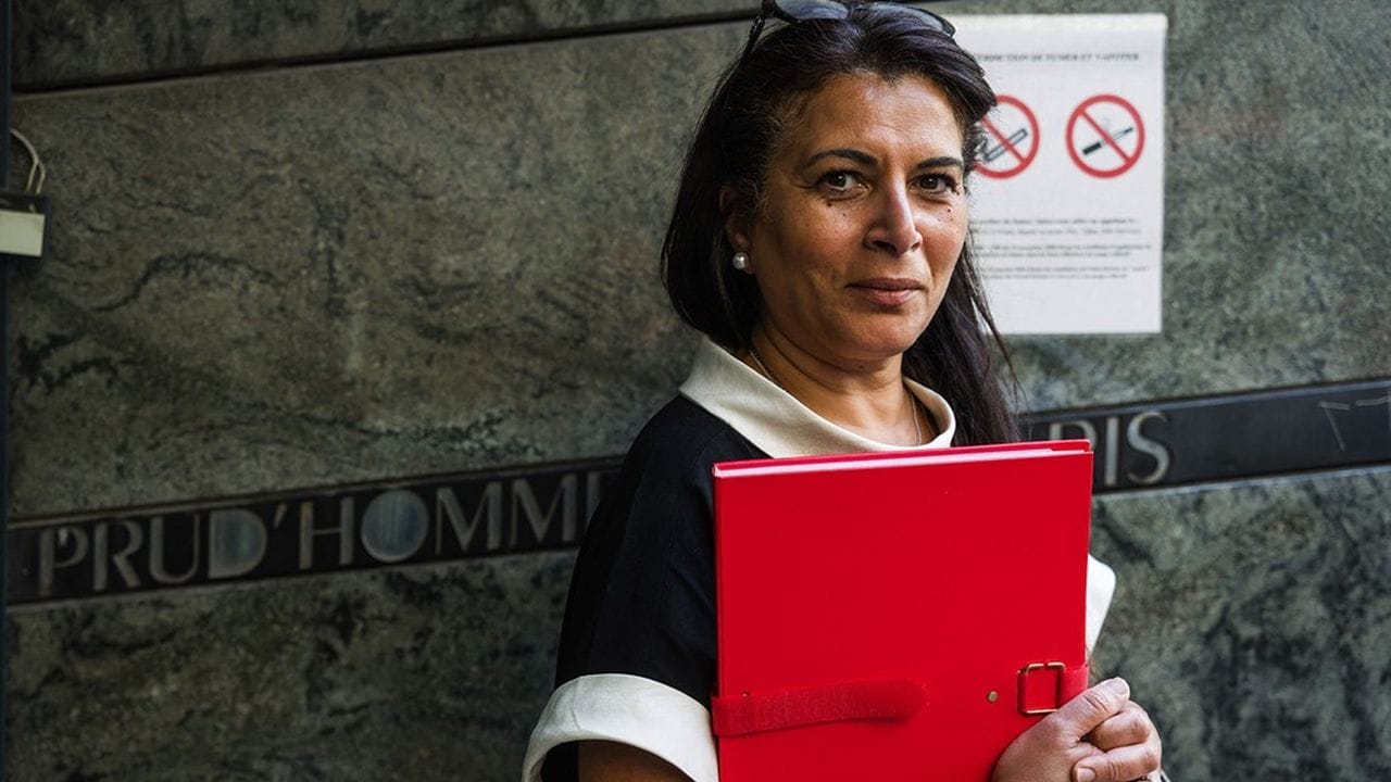 The former director of AGS (Wage Guarantee Insurance) Houria Aouimer-Milano at the industrial tribunal of Paris, France on June 6, 2023, to request the nullity of her dismissal which she presents as an act of reprisal after have launched investigations into possible irregularities committed under the previous direction of the AGS, the scheme which pays the salaries of employees of companies in liquidation. Photo by Pierrick Villette/ABACAPRESS.COM