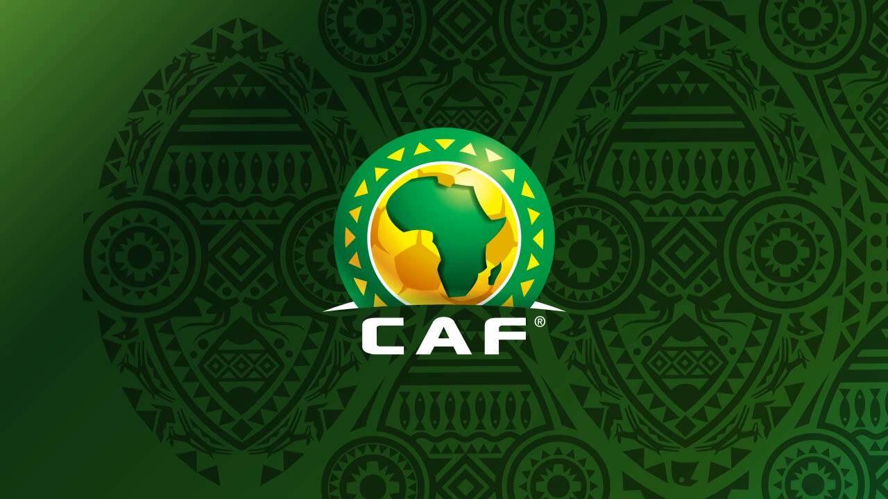 Logo de la CAF avec l'Afrique centrale pour la CAN 2025.