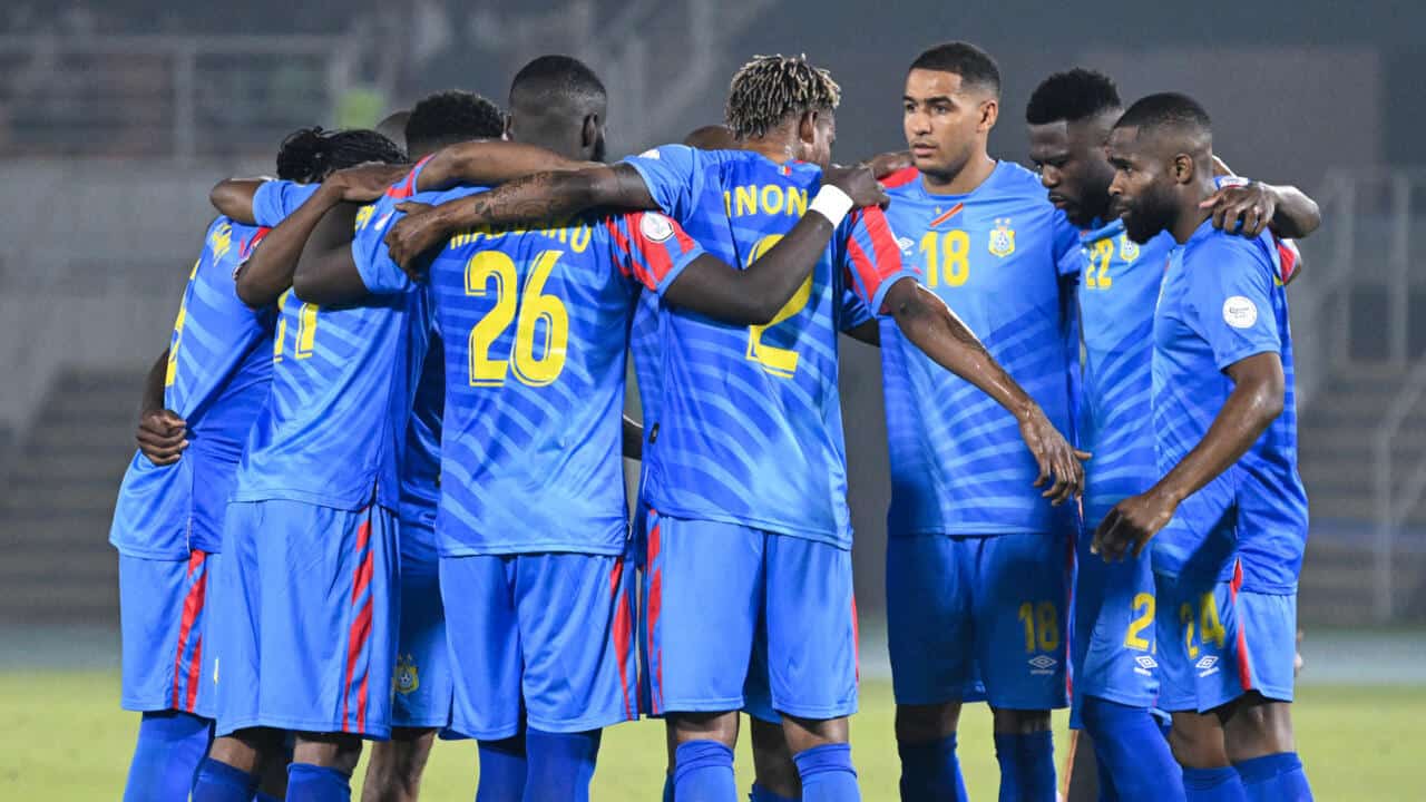 Les joueurs marocains en pleine célébration sur le terrain.