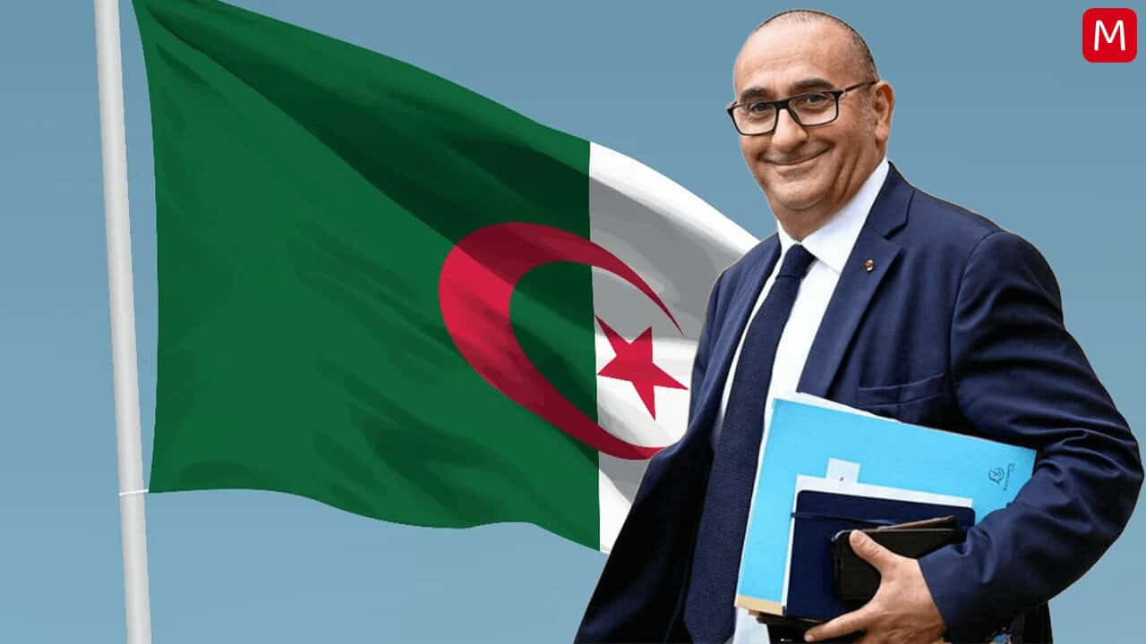 Laurent Nuñez avec drapeau algérien, mission secrète en Algérie.