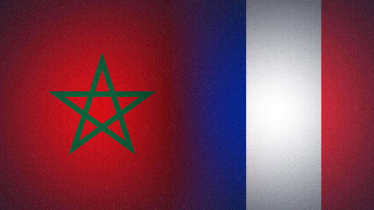 Drapeau du Maroc avec étoile verte sur fond rouge et vert, blanc, rouge.