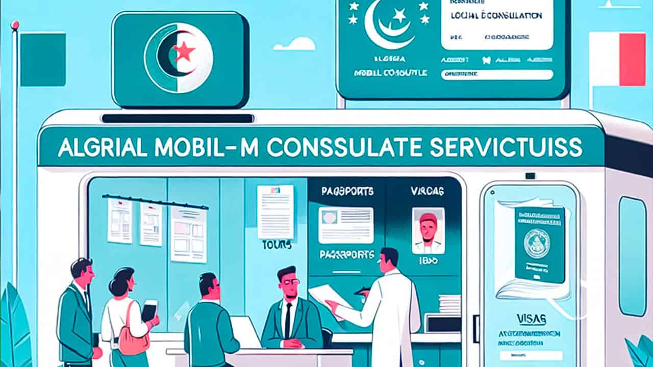 Service de consulats mobiles pour la diaspora algérienne en déplacement.