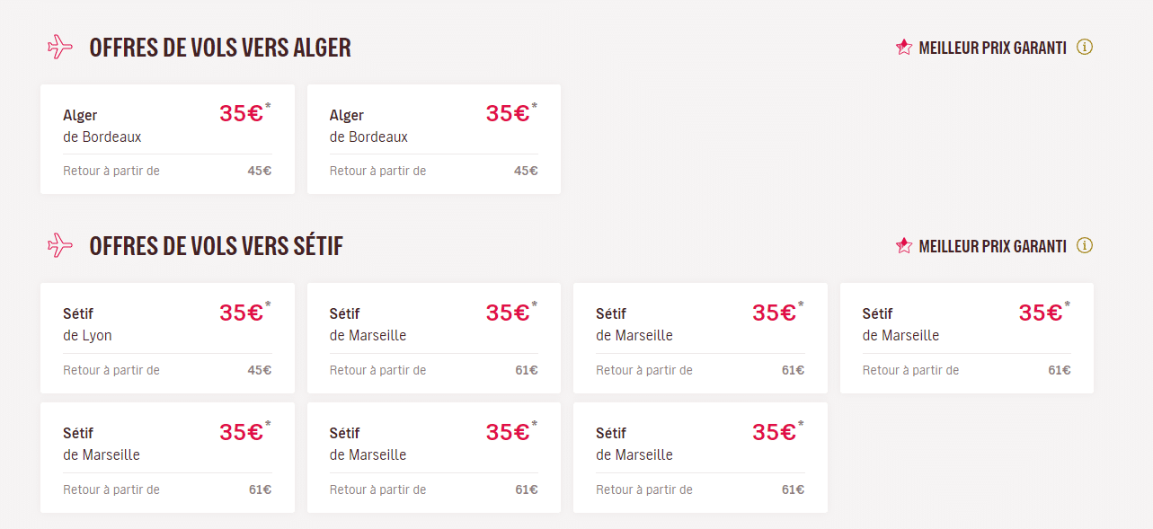 Black Friday-Volotea : -30% sur les vols France-Algérie