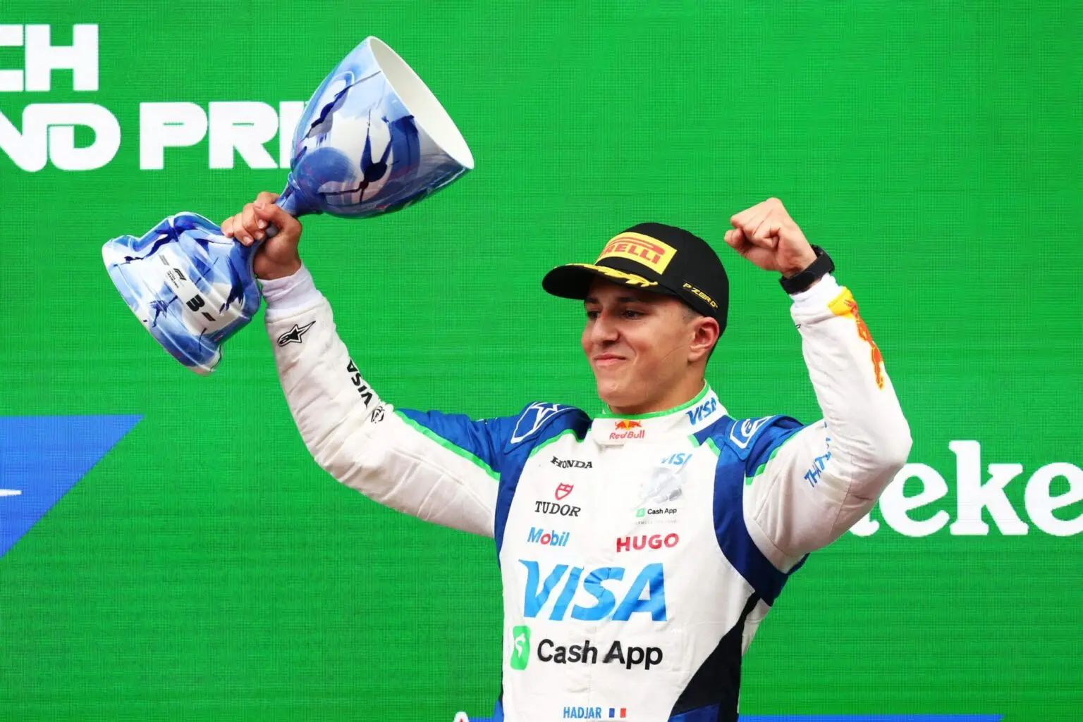 Isack Hadjar, pilote franco-algérien crée la surprise sur le podium F1 de Zandvoort