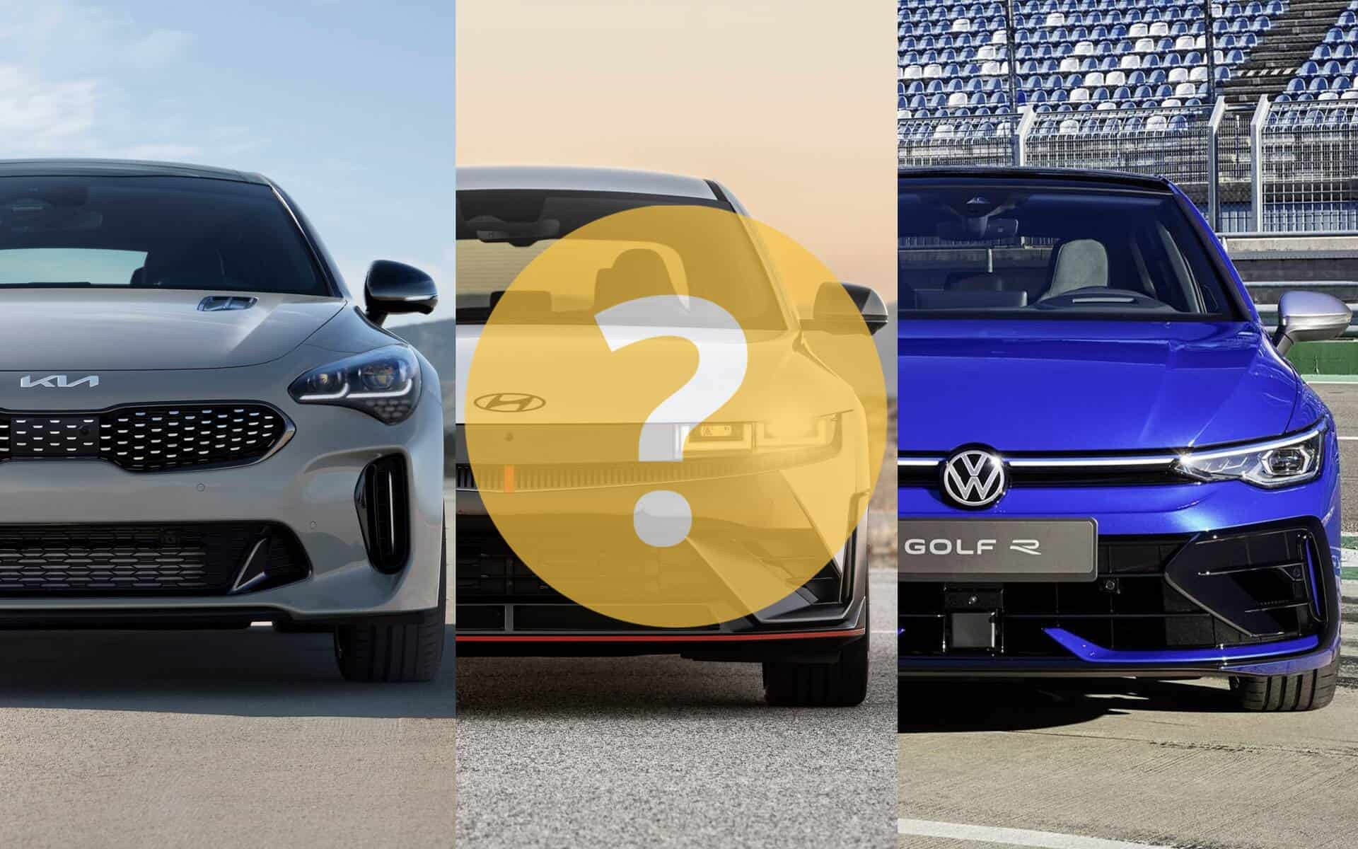 Voitures Hyundai, Volkswagen et KIA en compétition sur circuit.
