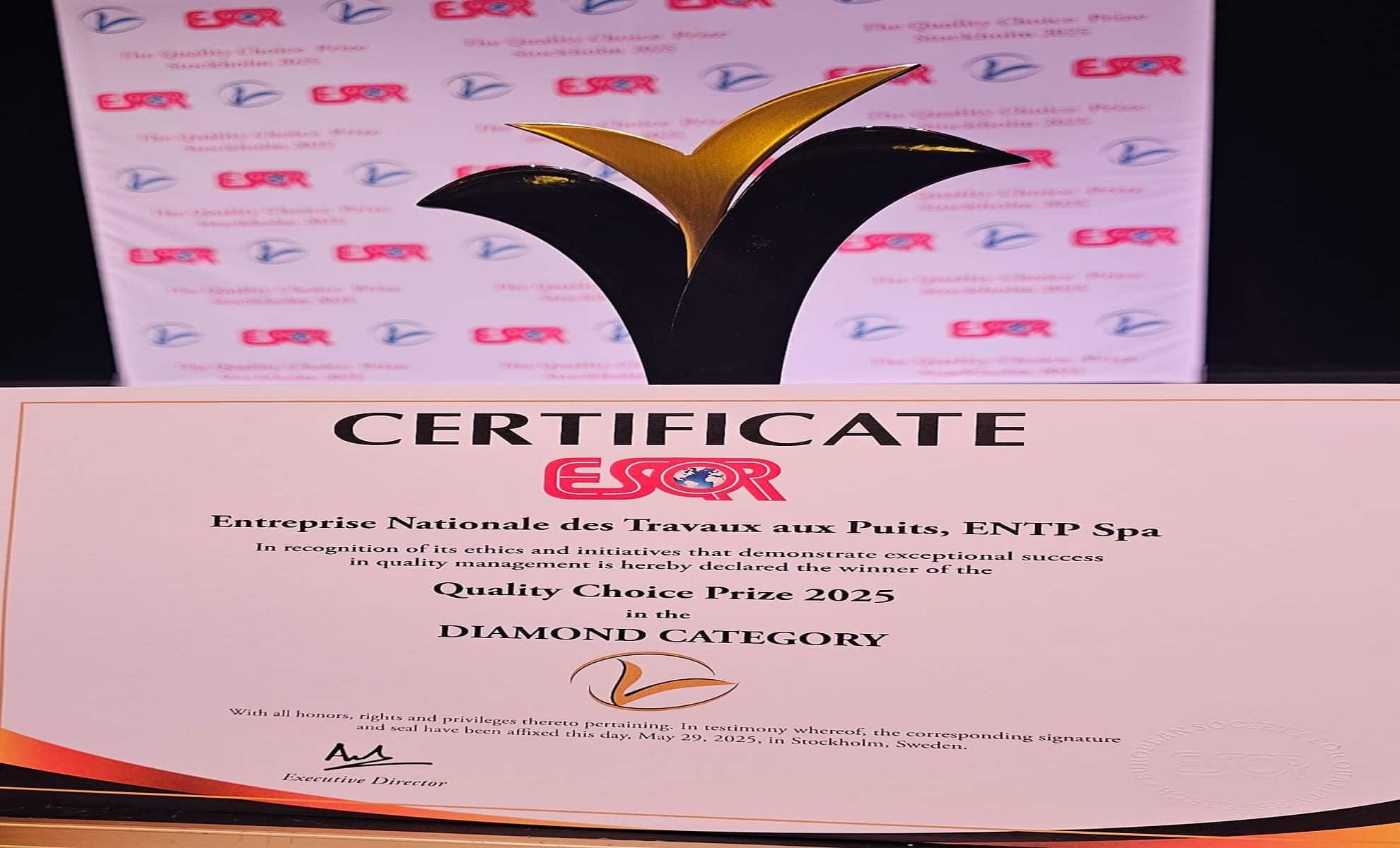 Sonatrach remporte un prestigieux prix européen
