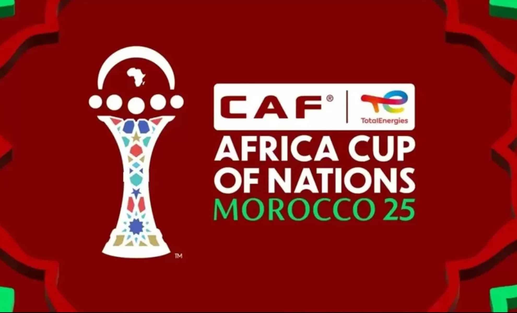 Logo de la Coupe d'Afrique des Nations 2025 au Maroc.