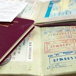 Passeport et visas pour l'Inde, documents de voyage importants.
