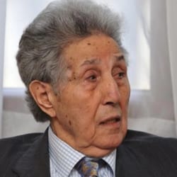 Portrait d'Ahmed Ben Bella, premier président de l'Algérie en 1963.