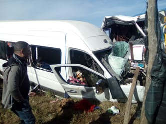 Accident de véhicule avec plusieurs blessés et morts au Maroc.