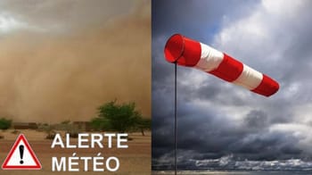 Trombe de vent et alerte météo en Algérie.