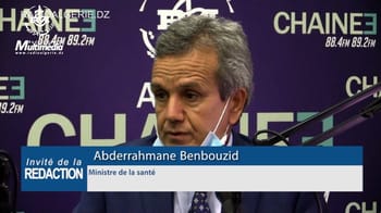 Abderrahmane Benbouzid, ministre de la santé, lors d'une interview.