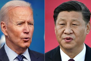 Joe Biden et Xi Jinping lors d'une rencontre diplomatique.