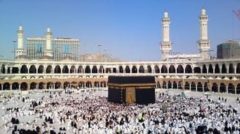 Pèlerins musulmans rassemblés à la Mecque pour le Hajj 2022.