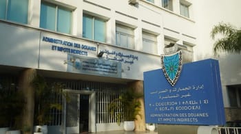 Bâtiment de l'administration des douanes et impôts indirects au Maroc.