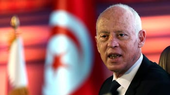 Kais Saïed, président tunisien, lors d'une déclaration publique.
