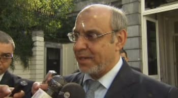 Hamadi Jebali, ancien Premier ministre tunisien, lors de sa libération.