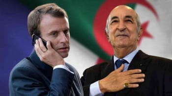 Emmanuel Macron lors d'une visite officielle en Algérie.