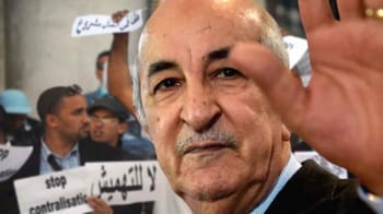 Président Tebboune lors d'une manifestation en Algérie.