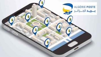 Carte interactive avec plusieurs localisateurs de distributeurs Algérie Poste.