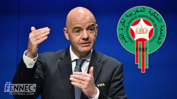 Gianni Infantino, président de la FIFA, lors d'une conférence officielle.
