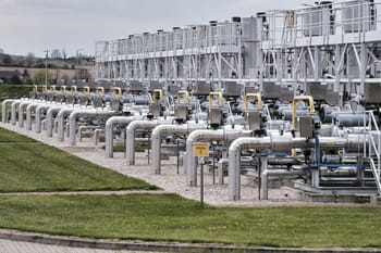 Installations de pipelines de gaz naturel en Algérie.