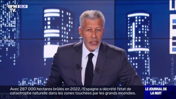 Journaliste Rachid M’barki lors d'une émission télévisée en direct.