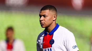 Kylian Mbappé en entraînement avec le Paris Saint-Germain.