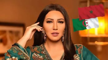 La chanteuse marocaine Asma Lmnawar lors d'une interview.