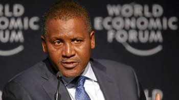 Aliko Dangote, homme d'affaires africain, lors du Forum Économique Mondial.