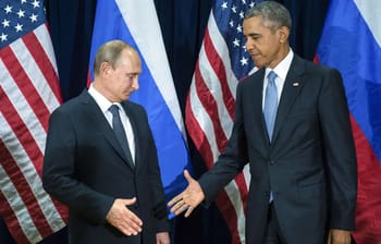Vladimir Poutine et Barack Obama lors d'une rencontre diplomatique.