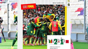 Les joueurs sénégalais célèbrent leur victoire en finale contre le Maroc.