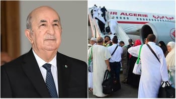 Abdelmadjid Tebboune lors d'une visite officielle en Algérie.