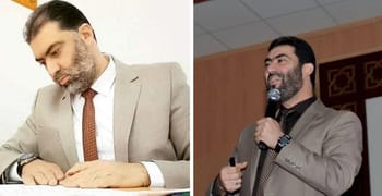 Hossem Cherrad lors de la cérémonie du prix Khalifa de l’éducation.