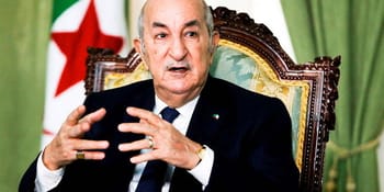 Abdelmadjid Tebboune lors d'un discours officiel en Algérie.