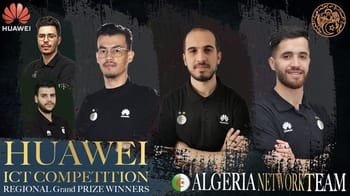 Gagnants algériens du Huawei ICT Competition en Chine.