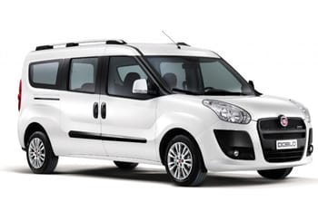 Fiat Doblo blanc en promotion avec réduction importante.