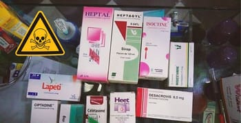 Médicaments et substances toxiques en vente ou stockage.
