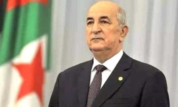 Tebboune, président algérien, lors de la journée de la liberté de la presse.