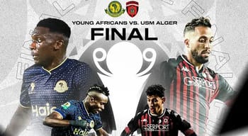 Match de football USM Alger contre Young Africans en finale de la CAF.